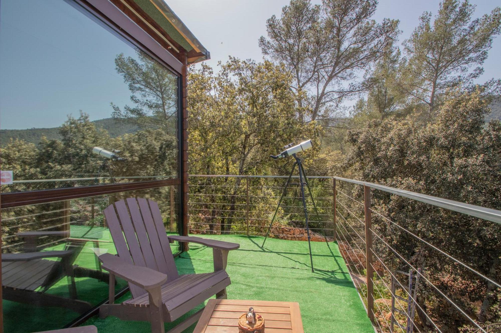 Sublime Cabane Perchee Climatise Avec Spa Et Cinema Vue Panoramique Le Mas Des Faraches Solliès-Toucas Exterior foto